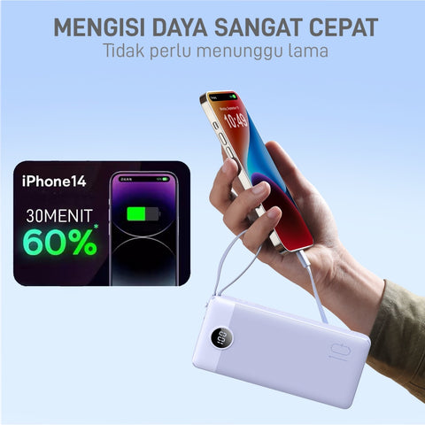 MOFIT Powerbank M19 10000mAh + Fast Charge 2.4A Real Capacity